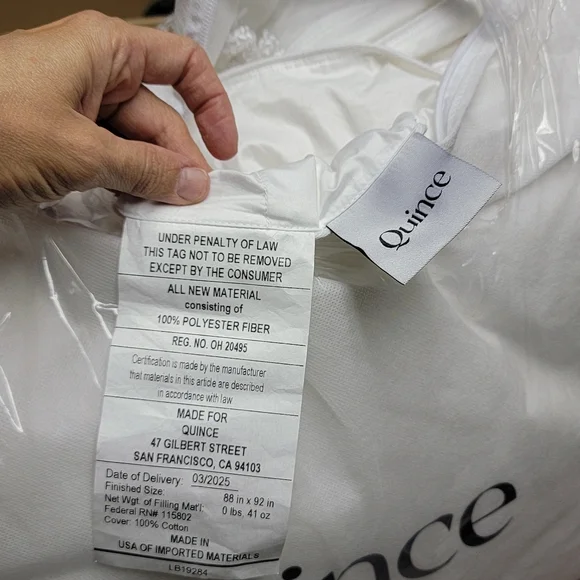 Quince Premium Down Alternative Comforter - Picture 3 of 11